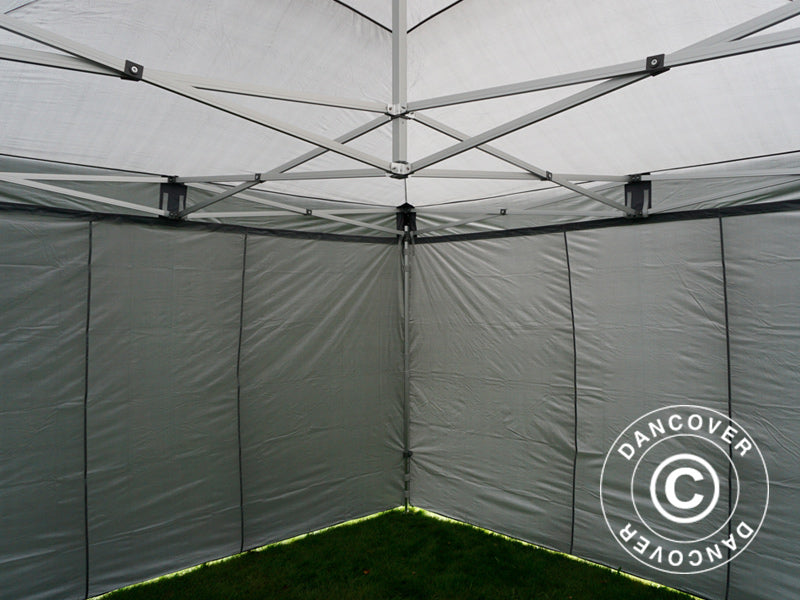 Foldetelt FleXtents Xtreme 50 4x4m Grå, inkl. 4 sider