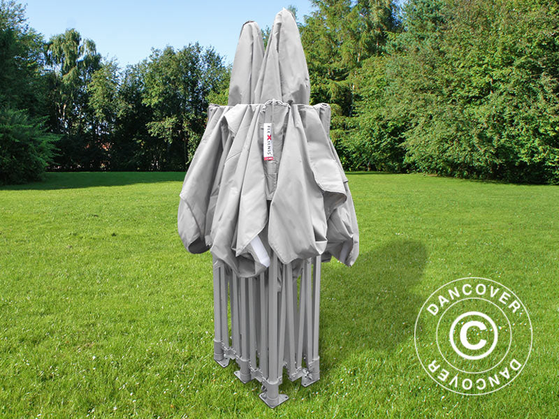 Foldetelt FleXtents PRO Peak Pagoda 3x6m Latte, inkl. 6 sider