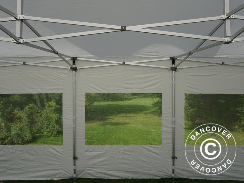 Foldetelt FleXtents PRO Peak Pagoda 4x6m Hvid, inkl. 8 sider