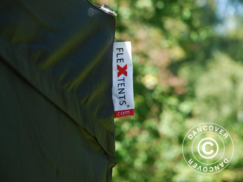 Foldetelt FleXtents PRO 3x3m Sort, Brandhæmmende, inkl. 4 sider