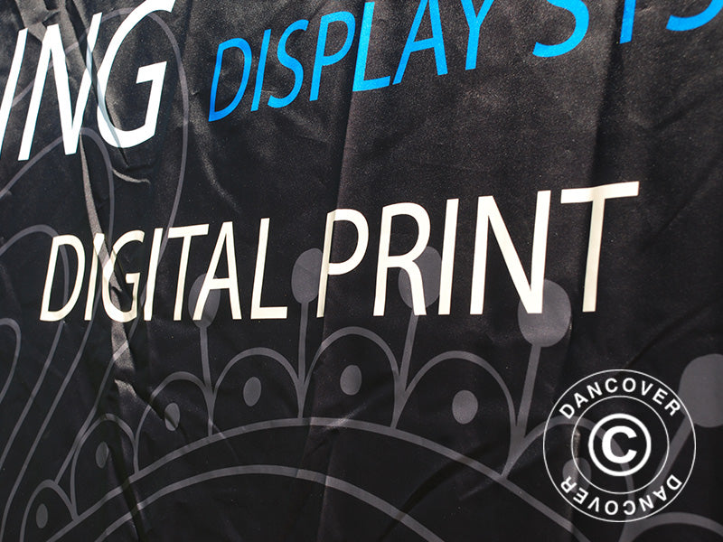 Foldetelt FleXtents PRO med fuldt digitalt print, 4x6m, inkl. 4 sidevægge