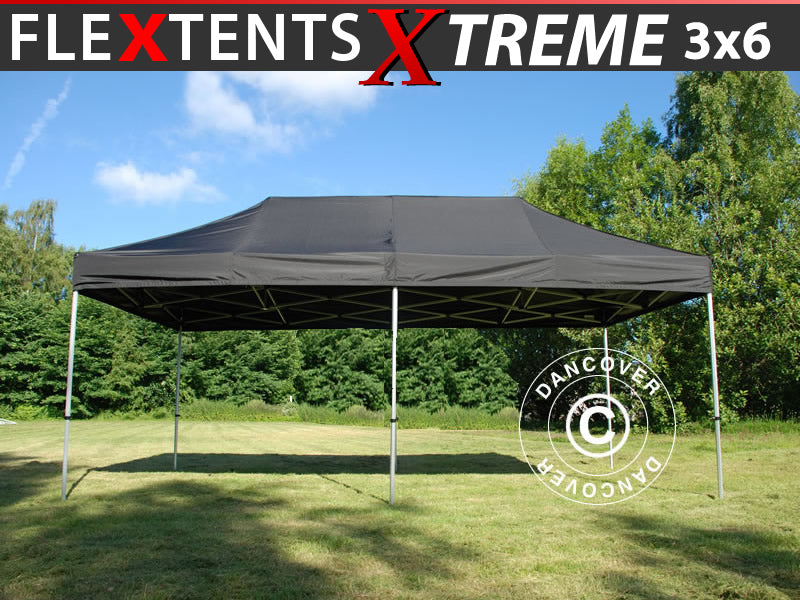 Foldetelt FleXtents Xtreme 60 3x6m Sort