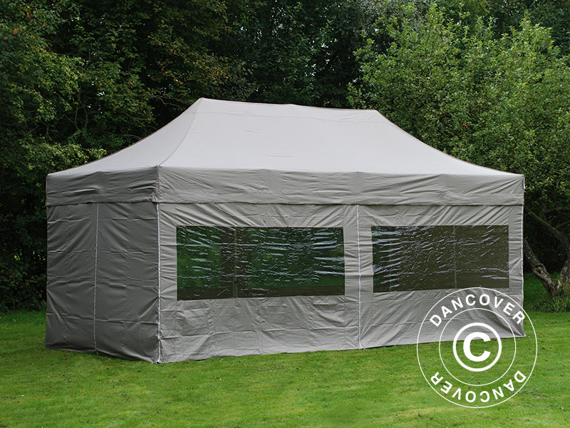 Foldetelt FleXtents PRO 3x6m Latte, inkl. 6 sider
