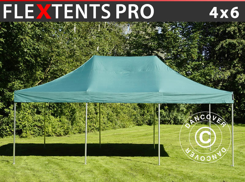 Foldetelt FleXtents PRO 4x6m Grøn