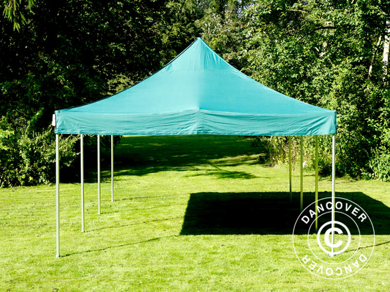 Foldetelt FleXtents PRO 4x6m Grøn, inkl. 8 sider