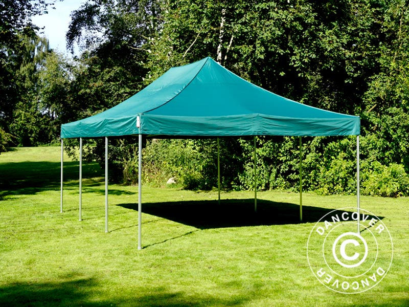 Foldetelt FleXtents PRO 4x6m Grøn, inkl. 8 sider