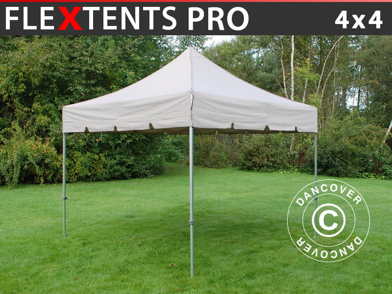Foldetelt FleXtents PRO "Peaked" 4x4m Latte