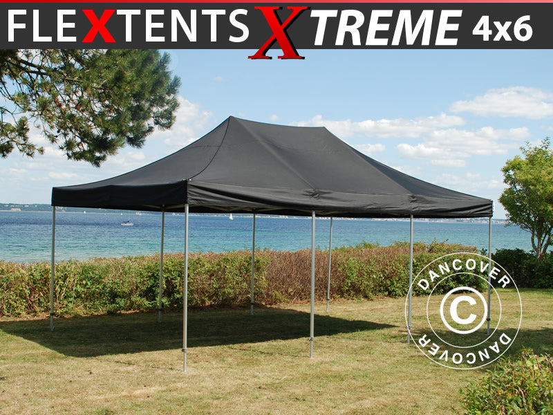 Foldetelt FleXtents Xtreme 50 4x6m Sort