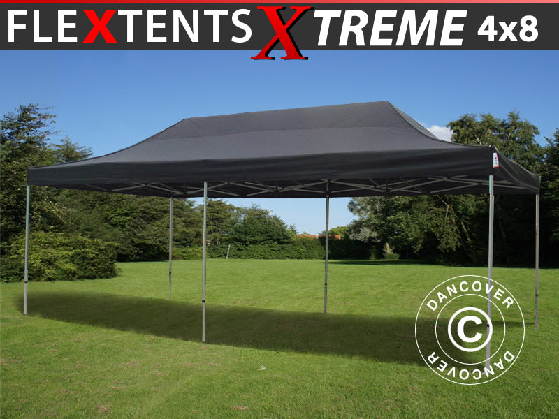 Foldetelt FleXtents Xtreme 50 4x8m Sort