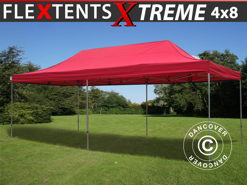 Foldetelt FleXtents Xtreme 50 4x8m Rød