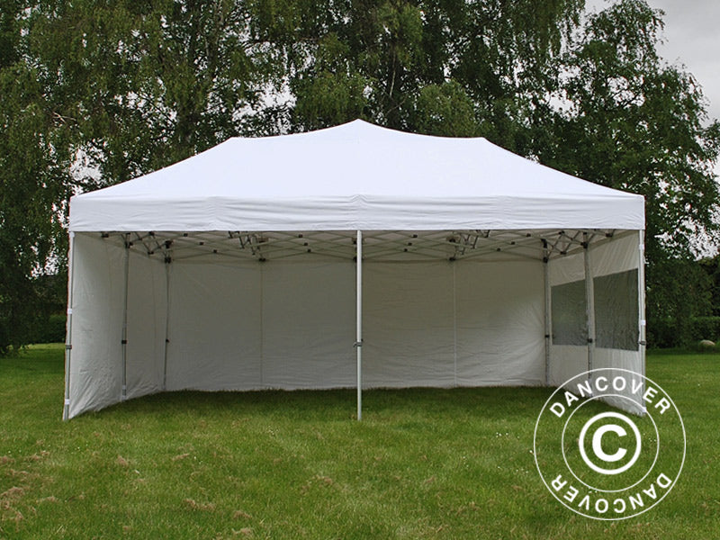 Foldetelt FleXtents Xtreme 50 6x6m Hvid, inkl. 8 sider