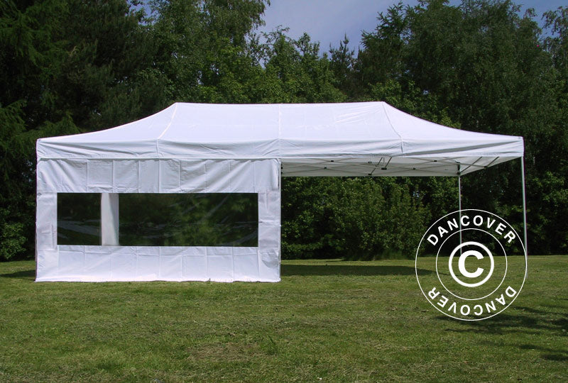 Foldetelt FleXtents Xtreme 60 4x8m Hvid, inkl. 6 sider