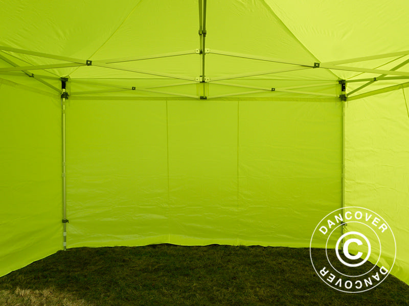 Foldetelt FleXtents Xtreme 50 4x4m Neongul/grøn, inkl. 4 sider