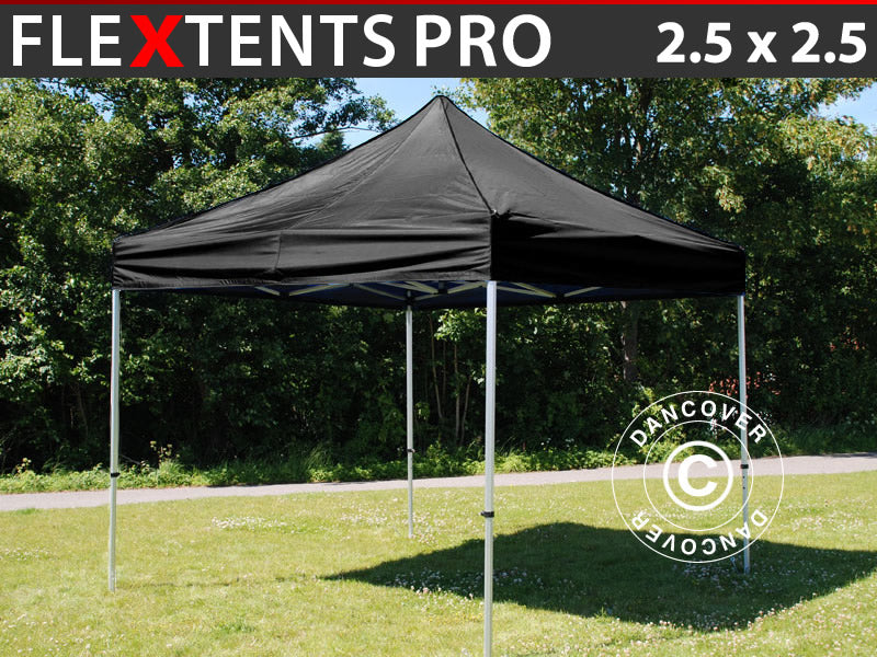 Foldetelt FleXtents PRO 2,5x2,5m Sort