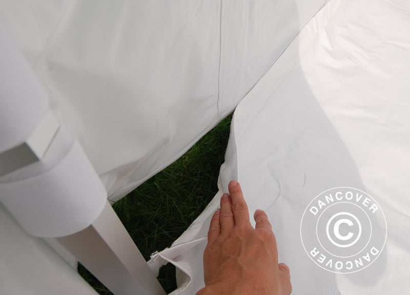 Foldetelt FleXtents PRO Trapezo 2x3m Hvid, inkl. 4 sider