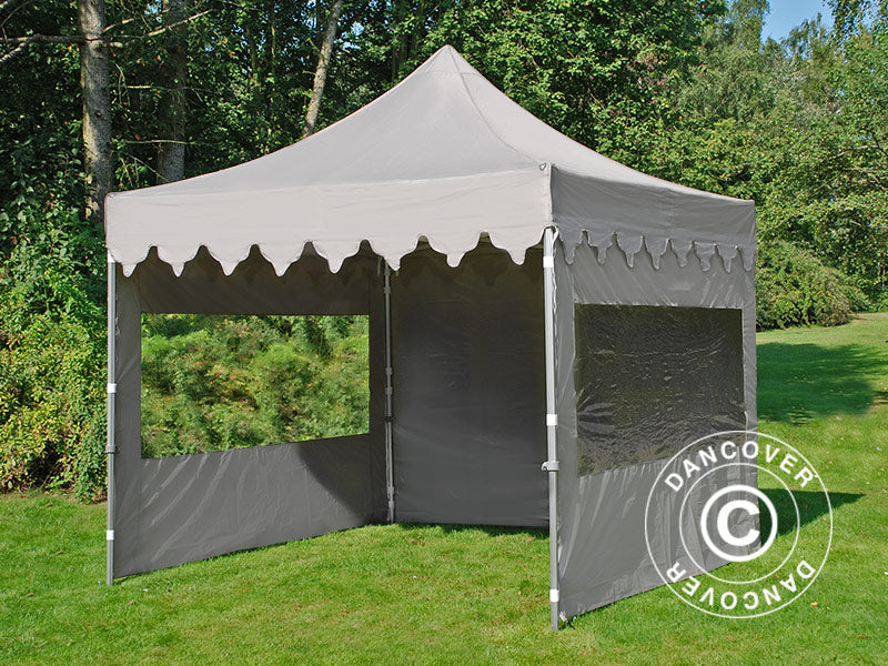 Foldetelt FleXtents PRO "Morocco" 3x3m Latte, inkl. 4 sider
