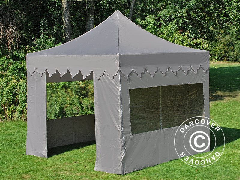 Foldetelt FleXtents PRO "Morocco" 3x3m Latte, inkl. 4 sider