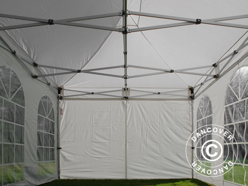 Foldetelt FleXtents PRO Vintage Style 3x6m Hvid, inkl. 6 sider