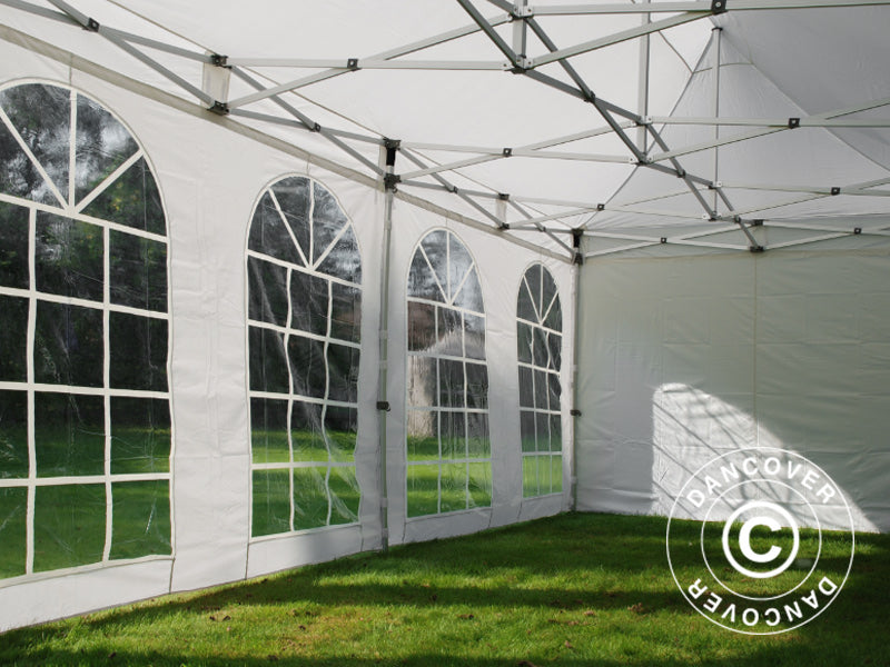Foldetelt FleXtents PRO Vintage Style 3x6m Hvid, inkl. 6 sider