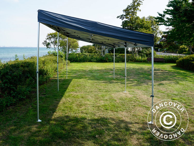 Foldetelt FleXtents PRO Trapezo 3x6m Grå, inkl. 4 sider
