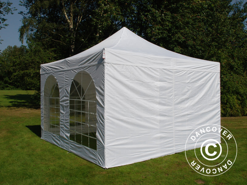 Foldetelt FleXtents Xtreme 50 Vintage Style 4x4m Hvid, inkl. 4 sider