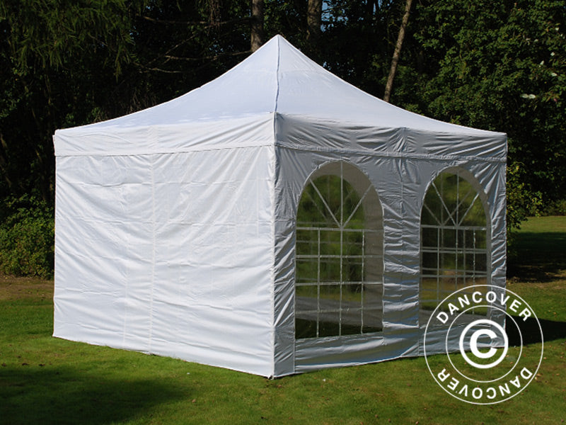 Foldetelt FleXtents Xtreme 50 Vintage Style 4x4m Hvid, inkl. 4 sider