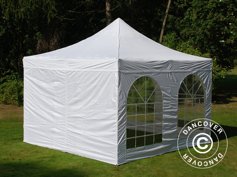 Foldetelt FleXtents Xtreme 50 Vintage Style 4x4m Hvid, inkl. 4 sider