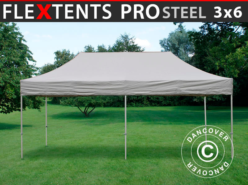 Foldetelt FleXtents PRO Steel 3x6m Latte