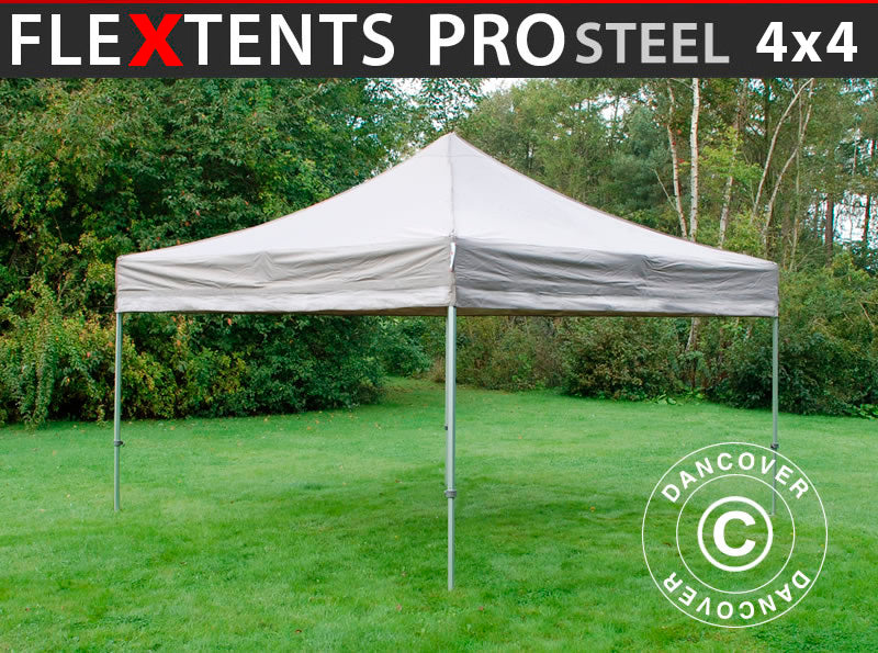 Foldetelt FleXtents PRO Steel 4x4m Latte