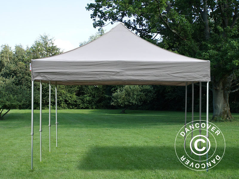Foldetelt FleXtents PRO Steel 4x6m Latte, inkl. 8 sider