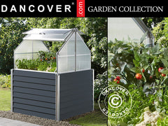 Minidrivhus 1,2x1,2x1,69m, 1,44m², Antracit