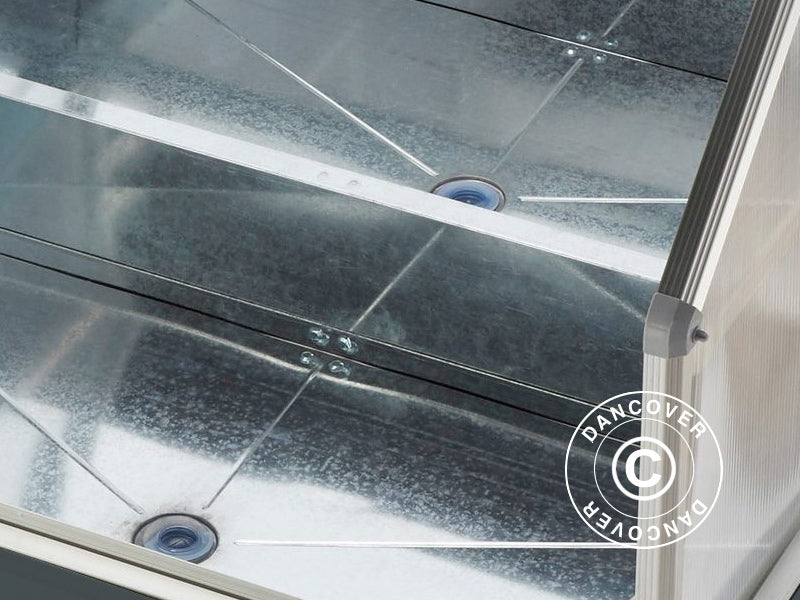 Minidrivhus 1,2x1,2x1,69m, 1,44m², Antracit