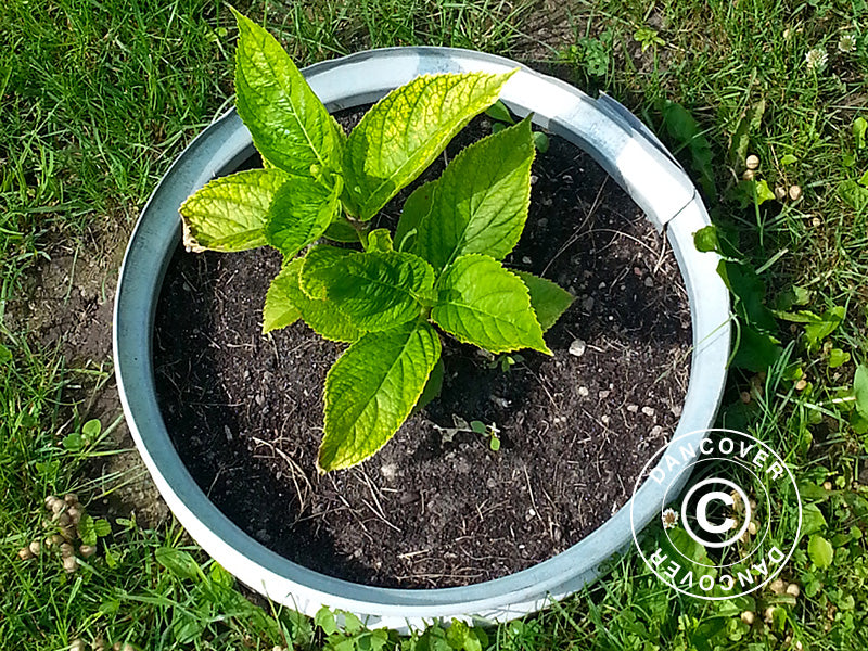 Rundt højbed, Ø0,5x0,1m, Sølv