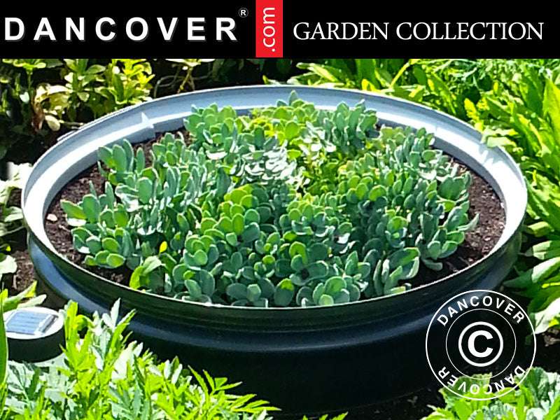 Rundt højbed, Ø0,5x0,1m, Sølv