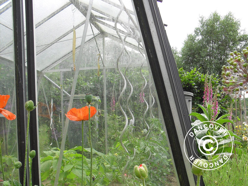 ACD Drivhus glas, VESTA 9,1m², 3,06x2,98x2,37m, Sølv