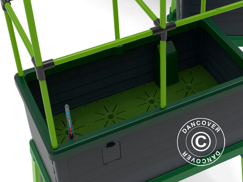 Plantekasse CityJungle inkl. vintercover, selvvandende, 62x33x128cm, Antracit