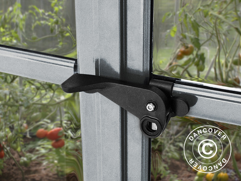 Drivhus polycarbonat Balance 14,81m², Palram/Canopia, 2,44x6,07x2,29m, Sølv