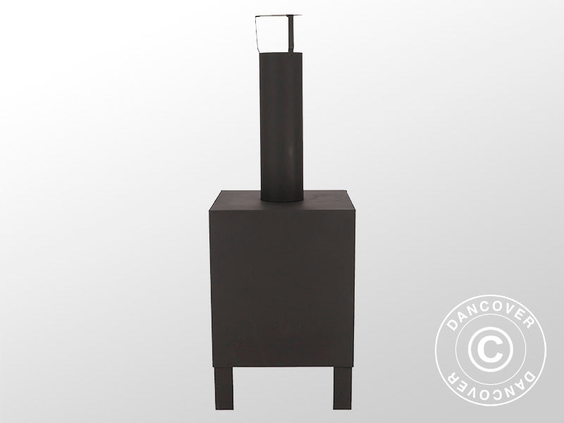 Havepejs, 38x38x108cm, Sort