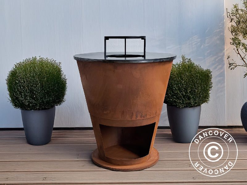 Bålfad, Ø74,5x80cm, Rust