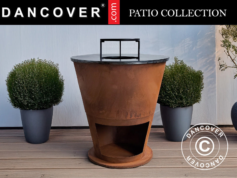 Bålfad, Ø74,5x80cm, Rust