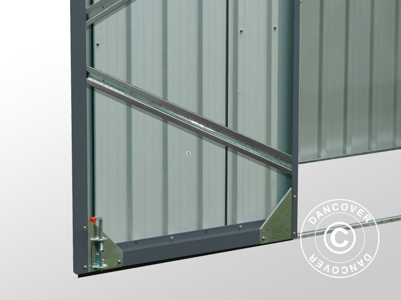 Skraldespandsskjuler Dobbelt 1,58x1,01x1,34m, 1,6m², Antracit