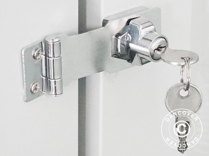 Redskabsskur, 3,02x1,72x2,29m, 5,19m², Antracit/Hvid