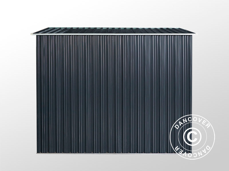 Redskabsskur med ovenlys 2,38x1,74x1,96m, 4,14m², ProShed®, Antracit/Hvid