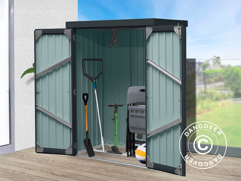 Redskabsskur, stålskab 1,4x0,81x1,8m, 1,13m², ProShed®, Antracit