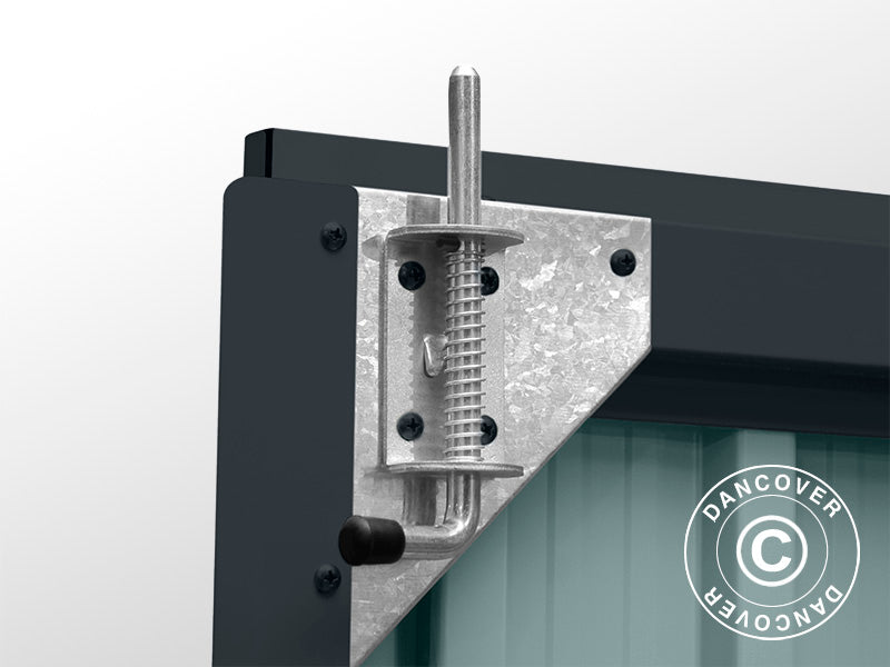 Redskabsskur, stålskab 1,4x0,81x1,8m, 1,13m², ProShed®, Antracit