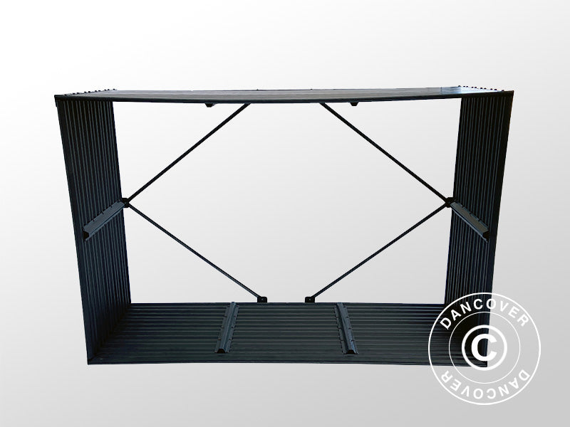 Brændeskur, højbed, GPPS, 1,5x0,5x1m, 0,75m², Grå KUN
2 STK. TILBAGE