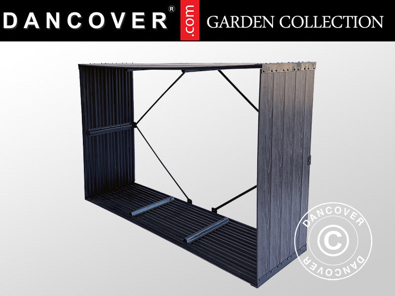 Brændeskur, højbed, GPPS, 1,5x0,5x1m, 0,75m², Grå KUN
2 STK. TILBAGE