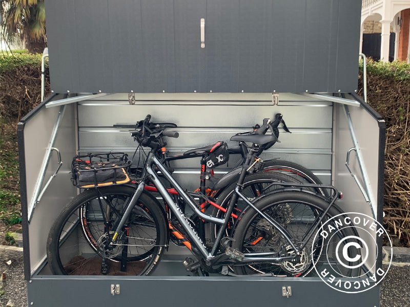 Cykelskur, Protect-a-Cycle, Trimetals, 1,96x0,89x1,33m, 1,74m², Antracit