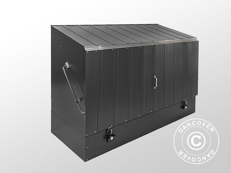 Cykelskur, Protect-a-Cycle, Trimetals, 1,96x0,89x1,33m, 1,74m², Antracit