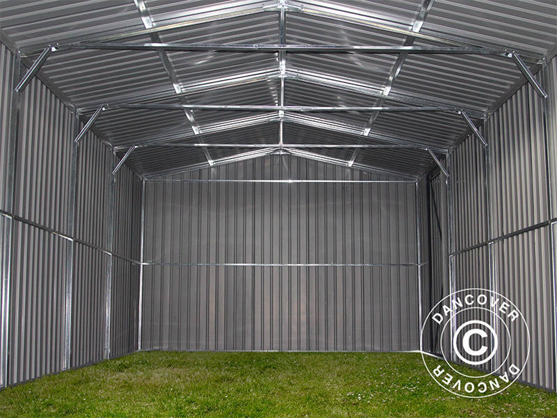 Metalgarage 3,38x5,76x2,43m, 19,47m², ProShed®, Antracit